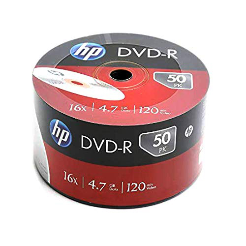 【文具通國際股份有限公司;華軒文具興業有限公司;請選擇...】HP DVD-R 16X空白光碟片 4.7GB 120min 50片入裸包