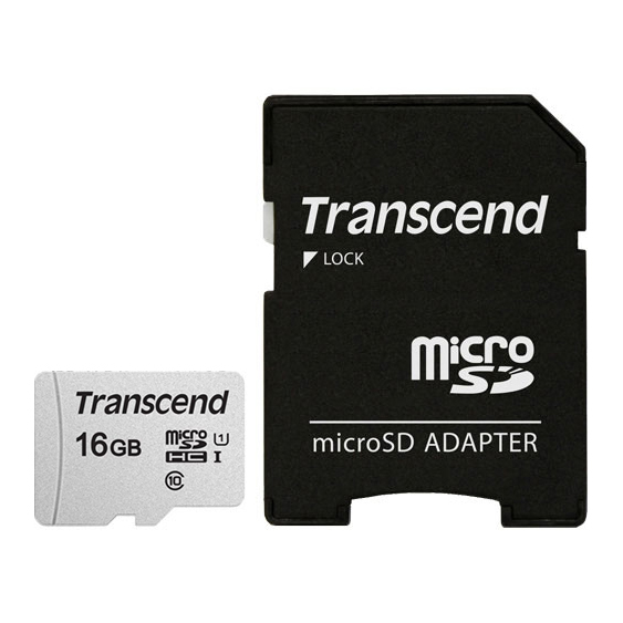 【文具通國際股份有限公司;華軒文具興業有限公司;創見Transcend】創見16GB microSD記憶卡 TS16GUSD300S-A